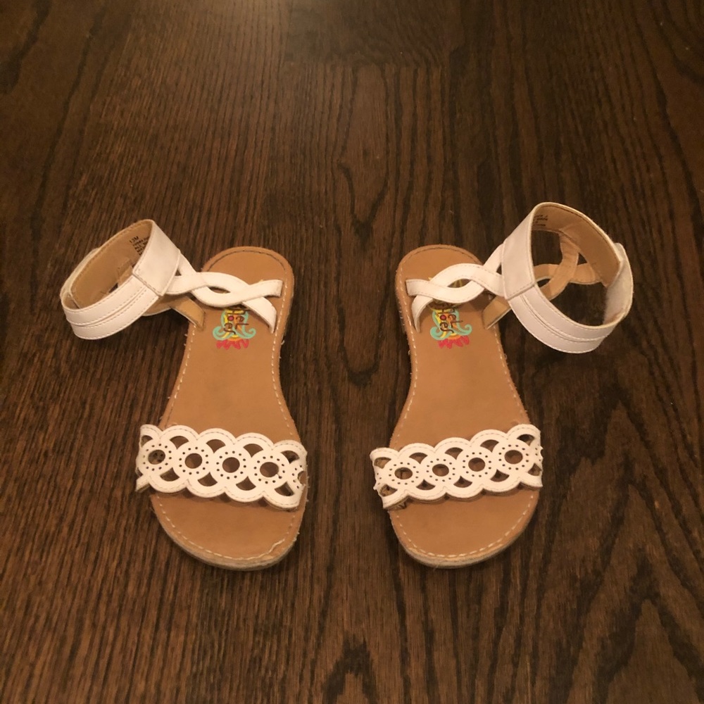 Girls Rachel Shoes White Sandals